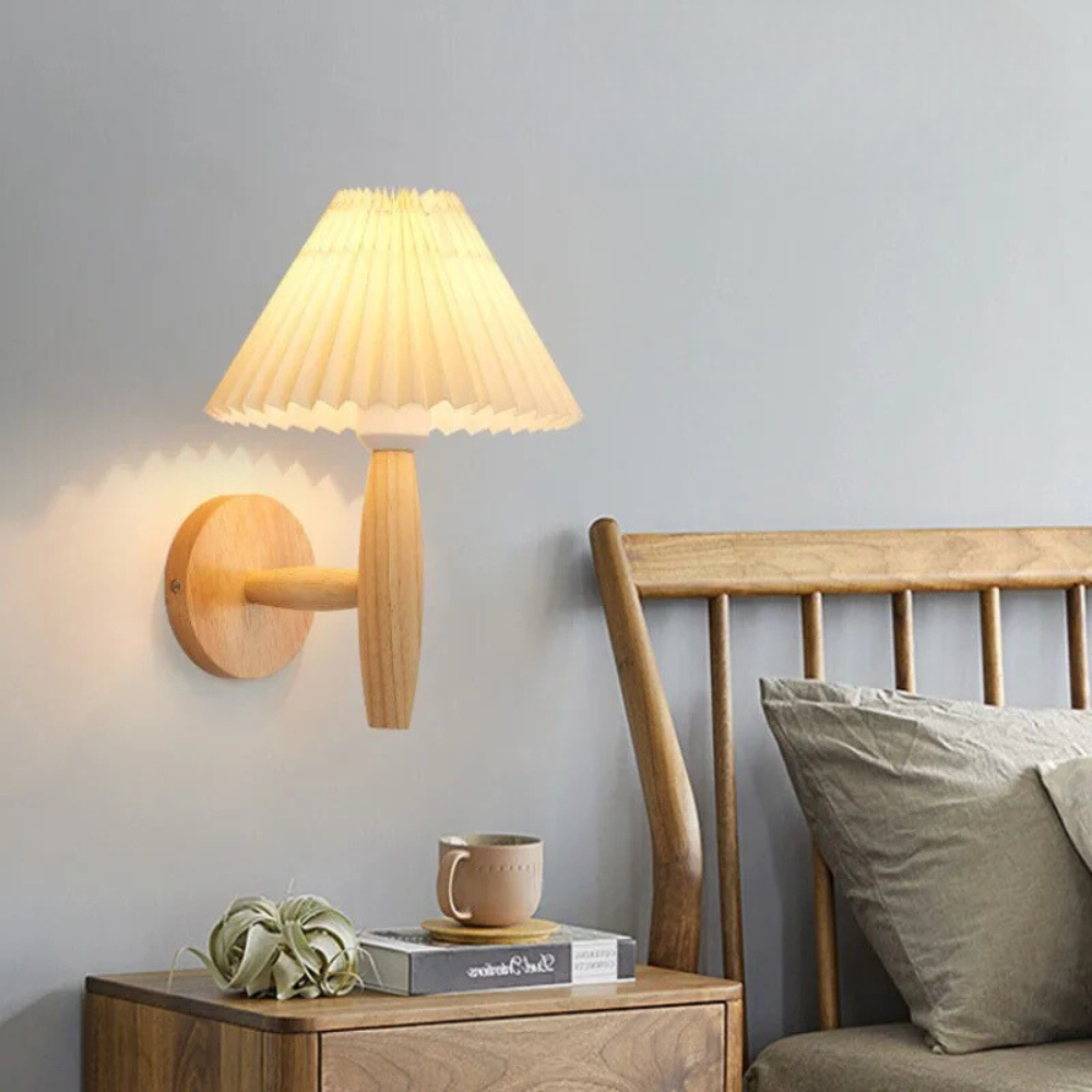 Moderne Dimmbar Vegglampe i Driftwood for Soverom og Stue – Elegant Belysning med Varmt Lys 5